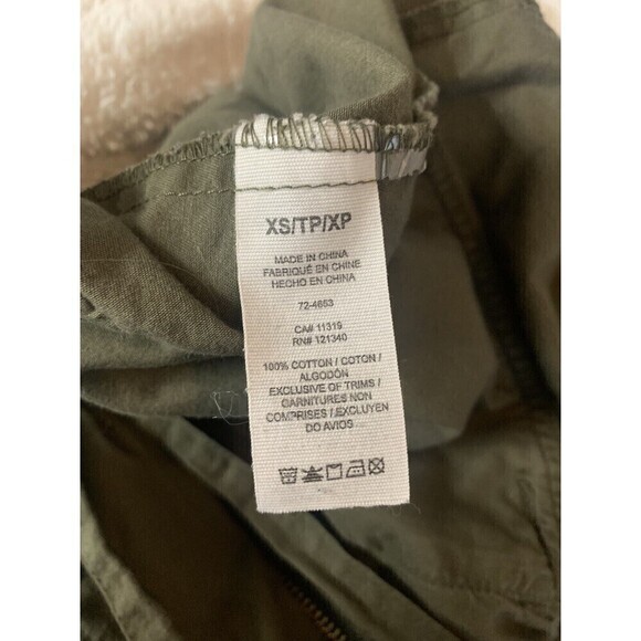 Garage Womens Brown Green Hooded Utility Jacket Zipper Lightweight Size Sz XS - Picture 11 of 11